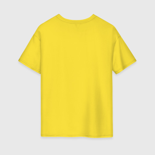 Женская футболка хлопок Oversize с принтом 1C SuperGirl 3, вид сзади #1