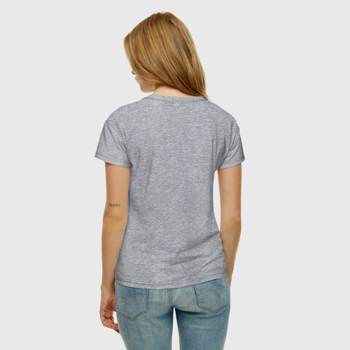 Женская футболка хлопок с принтом Скорпион, вид сзади #2