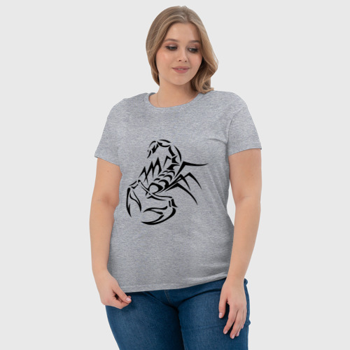 Женская футболка хлопок с принтом Скорпион, фото #4