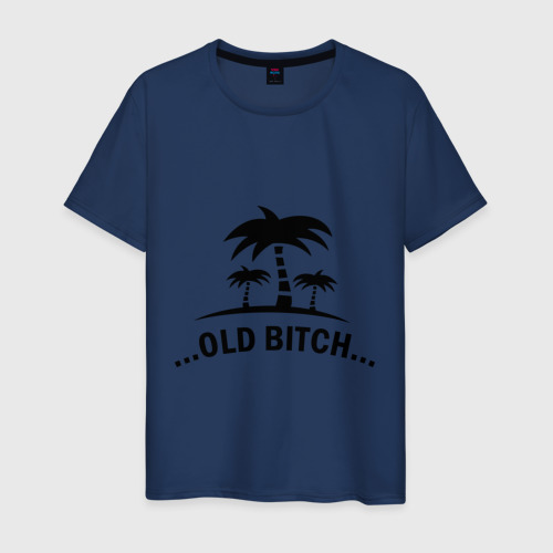 Мужская футболка хлопок с принтом Старый пляж, вид спереди #2