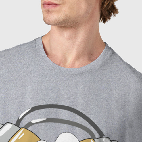 Мужская футболка хлопок с принтом Linux 6, фото #4