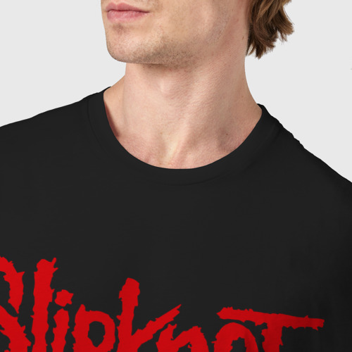 Мужская футболка хлопок с принтом Slipknot 1, фото #4