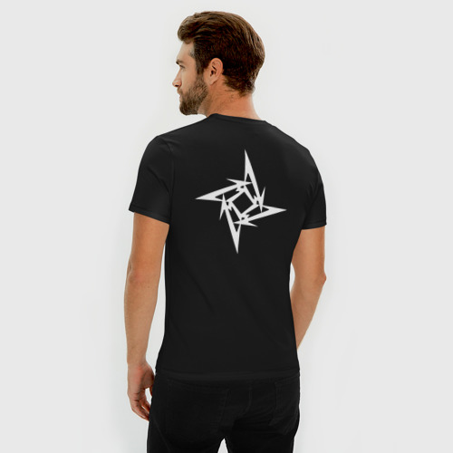 Мужская футболка премиум с принтом Metallica (5), вид сзади #2