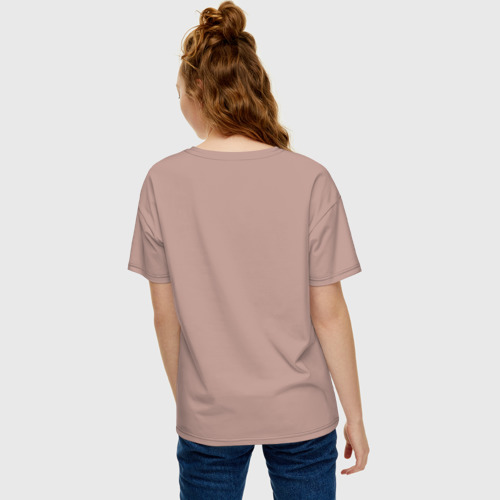 Женская футболка хлопок Oversize с принтом Soldier - TF2 1, вид сзади #2