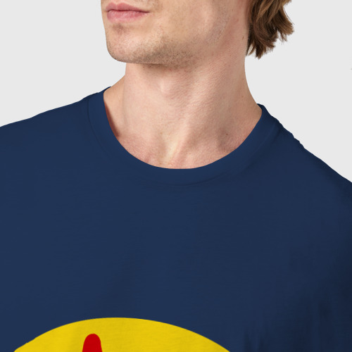 Мужская футболка хлопок с принтом Хранители - смайл с кровью, фото #4