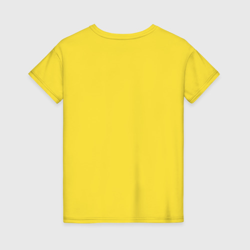 Женская футболка хлопок с принтом Хранители - смайл с кровью, вид сзади #1