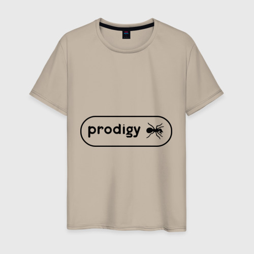 Мужская футболка хлопок с принтом Prodigy лого с муравьем, вид спереди #2