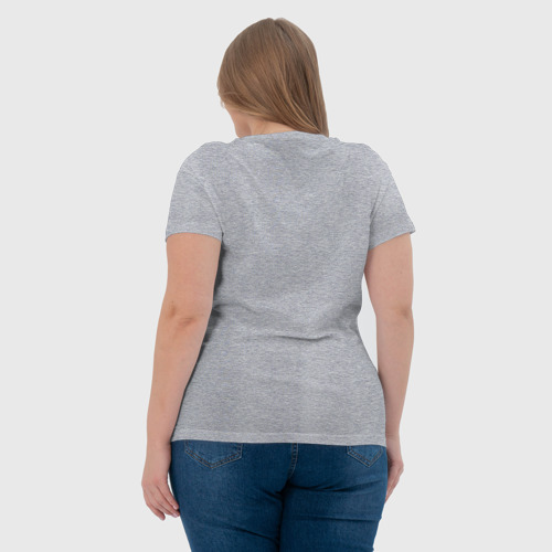 Женская футболка хлопок с принтом Citroen, вид сзади #2