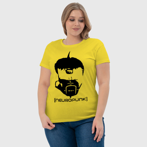 Женская футболка хлопок с принтом Neuropunk, фото #4