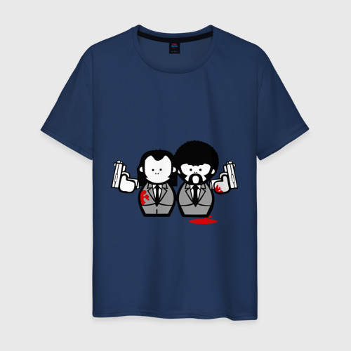 Мужская футболка хлопок с принтом Криминальное Чтиво, вид спереди #2