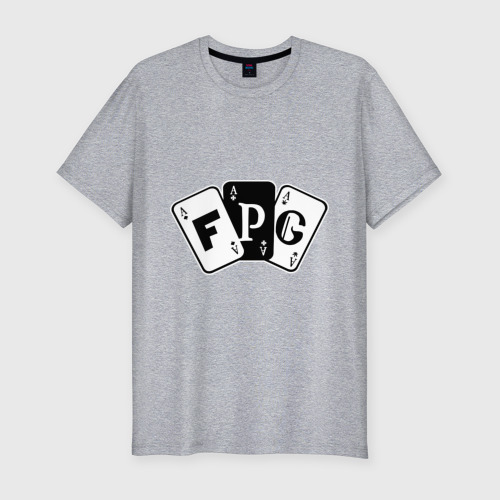 Мужская футболка хлопок Slim с принтом FPG, вид спереди #2