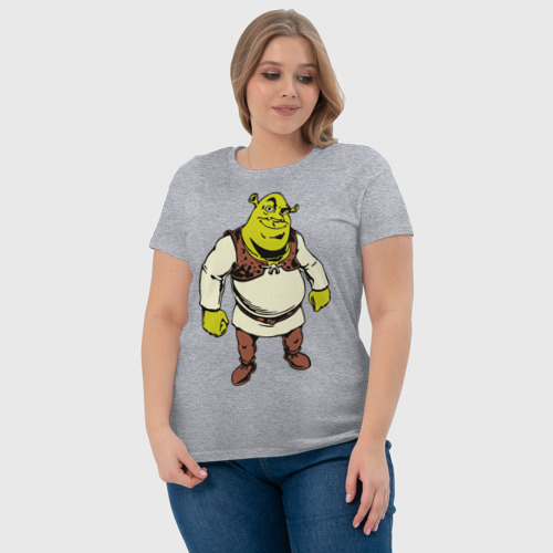 Женская футболка хлопок с принтом Shrek (3), фото #4