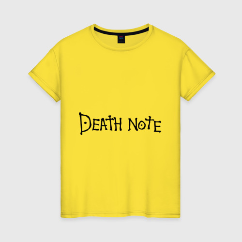 Женская футболка хлопок с принтом Death Note (2), вид спереди #2