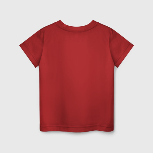 Детская футболка хлопок с принтом Кот Да Винчи, вид сзади #1