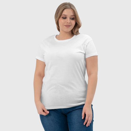 Женская футболка хлопок с принтом Северная Осетия Алания, фото #4