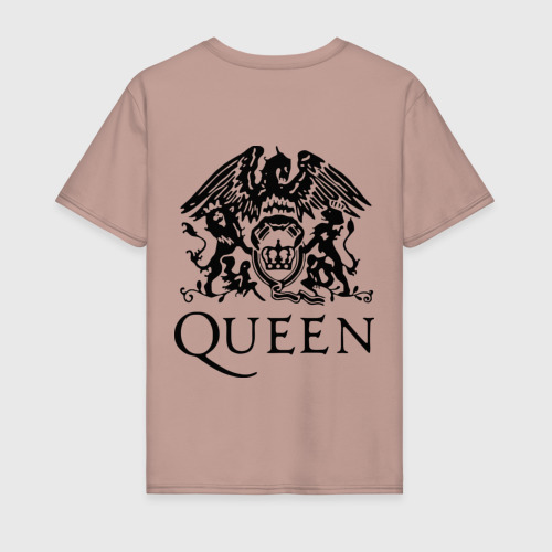 Мужская футболка с принтом Queen All, вид сзади #1
