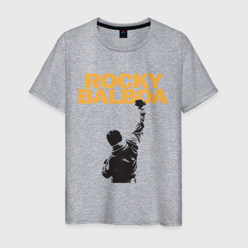 Мужская футболка с принтом Рокки (Rocky Balboa), вид спереди #2