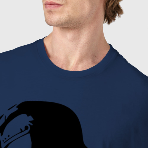 Мужская футболка хлопок с принтом 2pac силуэт, фото #4