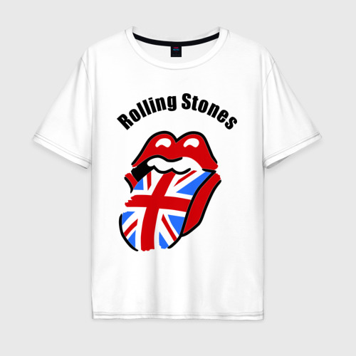Мужская футболка хлопок Oversize с принтом Rolling Stones (3), вид спереди #2