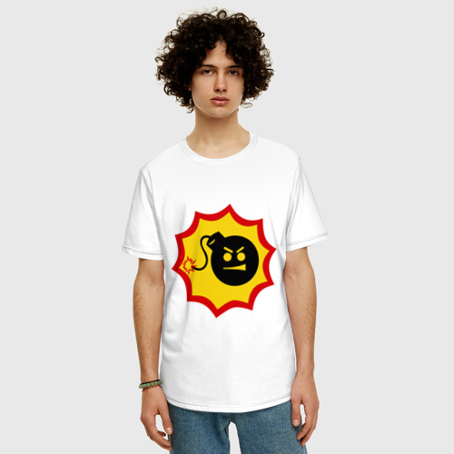 Мужская футболка хлопок Oversize с принтом Крутой Сэм, фото на моделе #1