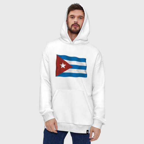 Худи SuperOversize хлопок с принтом Куба флаг, фото #4