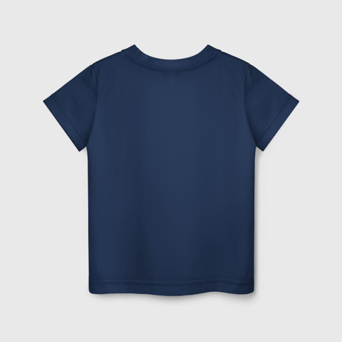 Детская футболка хлопок с принтом Ингушетия орел, вид сзади #1