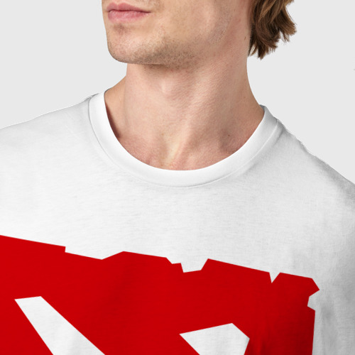 Мужская футболка хлопок с принтом Logo Dota 2, фото #4