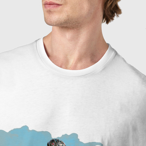 Мужская футболка хлопок с принтом MOTO X, фото #4