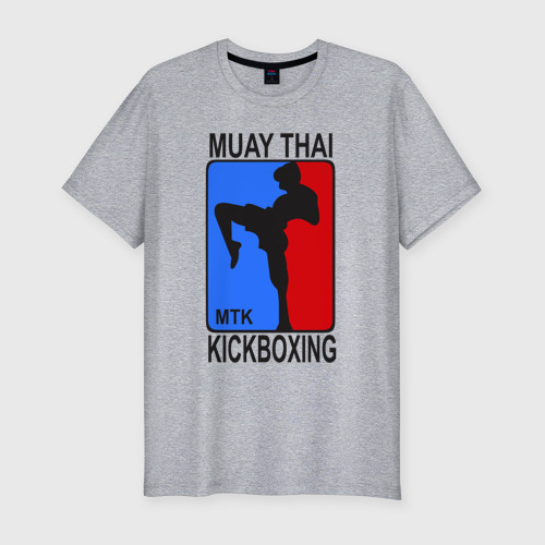 Мужская футболка премиум с принтом Muay Thai  Kickboxing, вид спереди #2