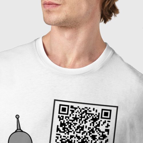 Мужская футболка хлопок с принтом Построю свой мир, фото #4