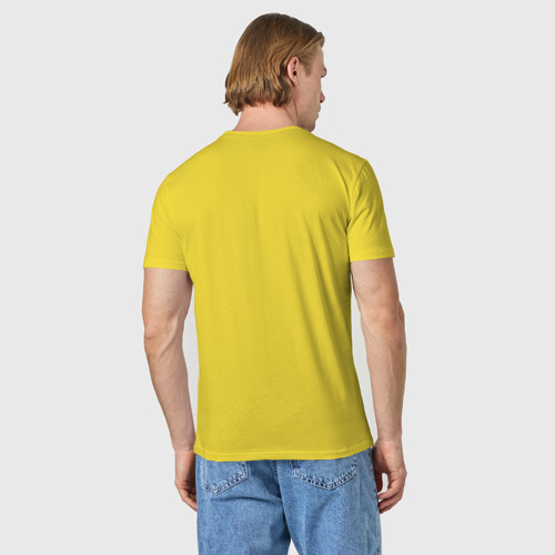 Мужская футболка хлопок с принтом Зойдбергврач по человекам, вид сзади #2