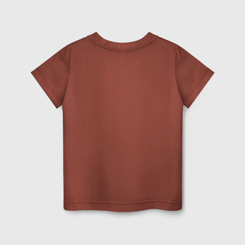 Детская футболка хлопок с принтом Sleep, eat, craft, вид сзади #1