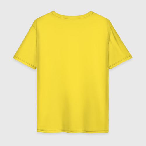 Мужская футболка хлопок Oversize с принтом Сашка не подарок, вид сзади #1