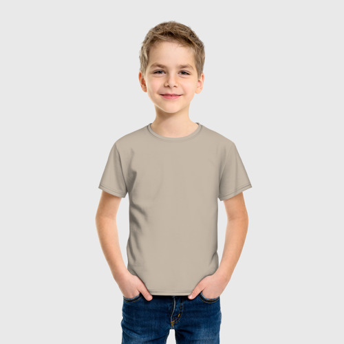 Детская футболка хлопок с принтом Крылья ангела, фото на моделе #1