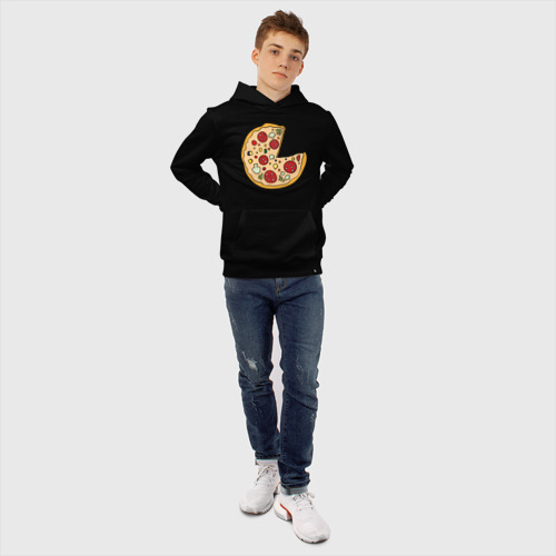 Детская толстовка хлопок с принтом Пицца парная, фото #6