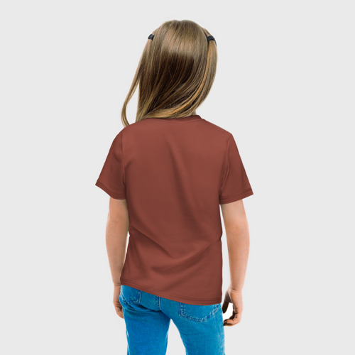 Детская футболка хлопок с принтом Дашенька бесценна, вид сзади #2