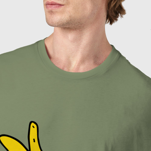 Мужская футболка хлопок с принтом Банан стриптизер, фото #4