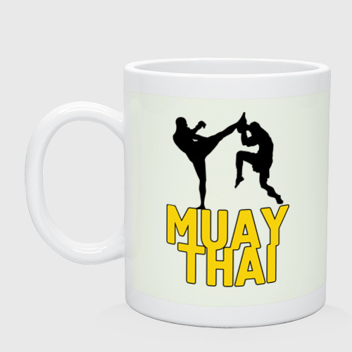 Кружка керамическая с принтом Муай тай (Muay Thai), вид спереди #2