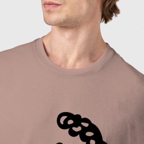 Мужская футболка хлопок с принтом Поросенок Петр, фото #4