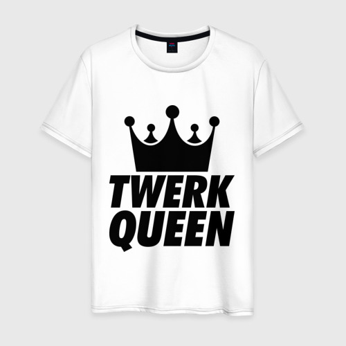 Мужская футболка с принтом Twerk Queen, вид спереди #2