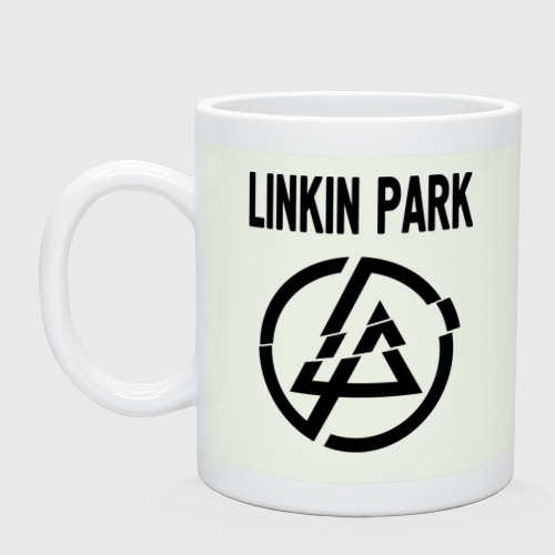 Кружка керамическая с принтом Linkin Park, вид спереди #2