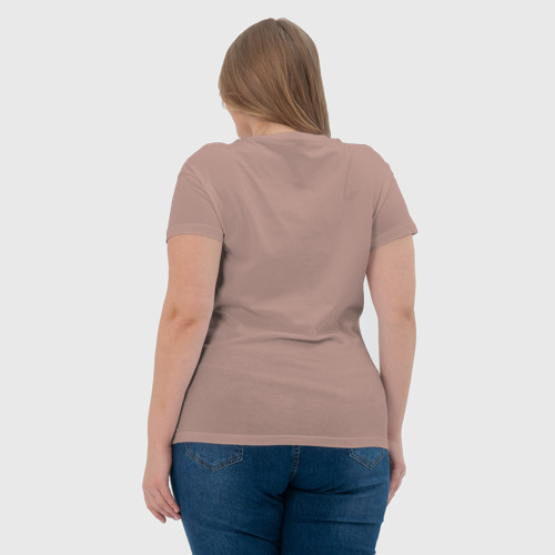 Женская футболка хлопок с принтом Есть Саша, вид сзади #2