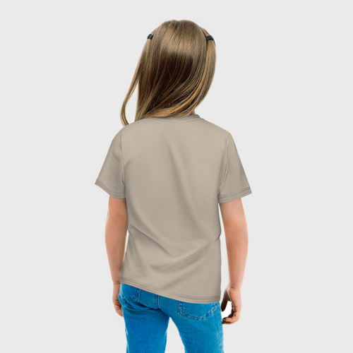 Детская футболка хлопок с принтом Mitsubishi Lancer, вид сзади #2