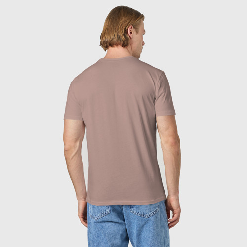 Мужская футболка хлопок с принтом Made in tatarstan, вид сзади #2