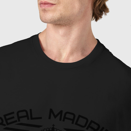 Мужская футболка хлопок с принтом Real Madrid, фото #4