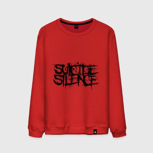 Мужской свитшот хлопок с принтом Suicide Silence, вид спереди #2