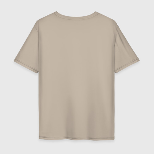 Мужская футболка хлопок Oversize с принтом I love subaru, вид сзади #1