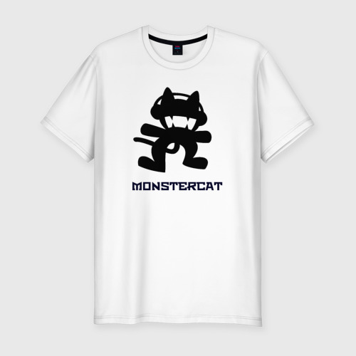 Мужская футболка премиум с принтом Monstercat, вид спереди #2