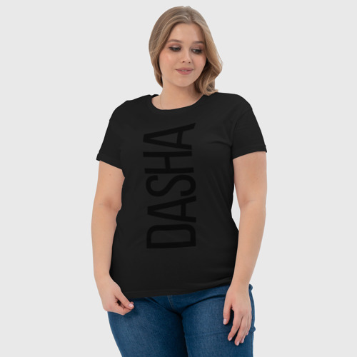 Женская футболка хлопок с принтом Даша, фото #4