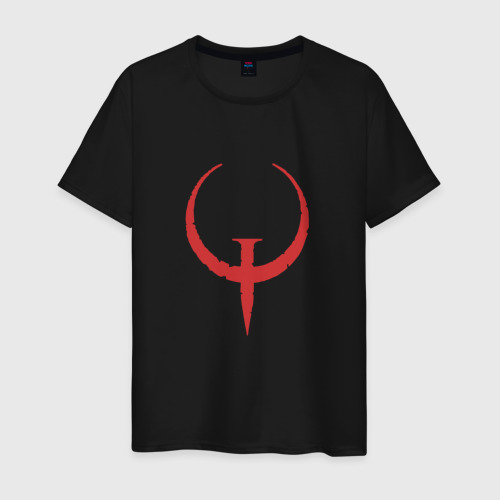 Мужская футболка хлопок с принтом Quake, вид спереди #2